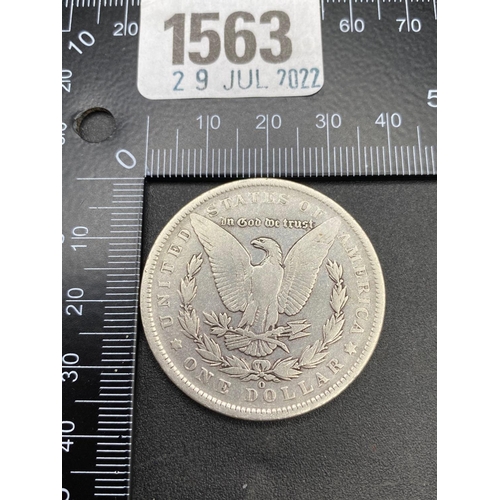 1563 - USA silver dollar 1891