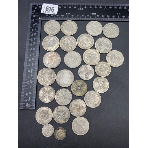 1616 - A box of pre 47 coinage 325 gm