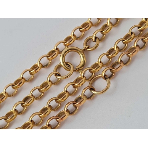 26 - A BELCHER LINK NECK CHAIN 9CT 22 INCH � 11.3 GMS