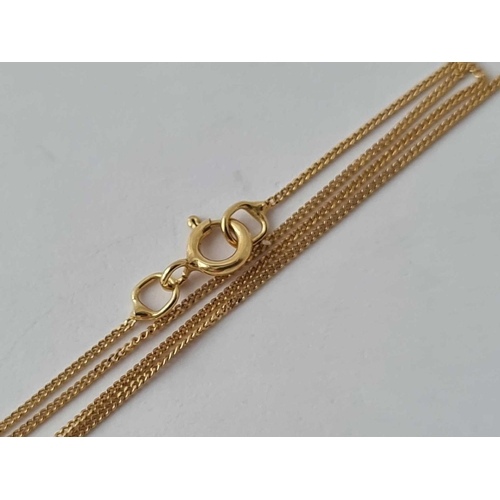 338 - A fine link neck chain 9ct