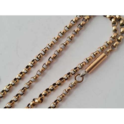 389 - A good belcher link Victorian neck chain 17 inch � 6.7 gms