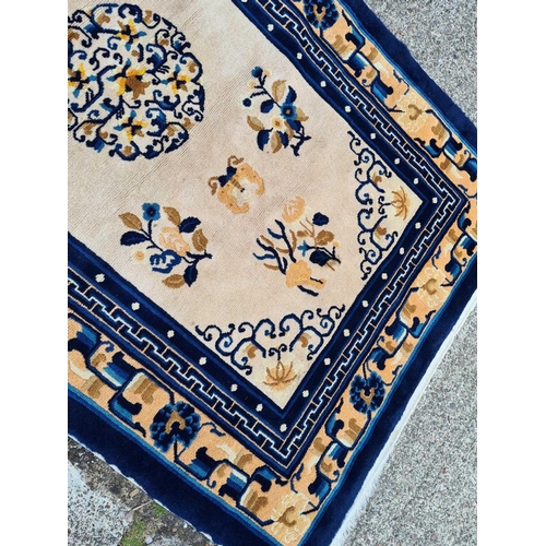 1761 - Blue ground Chinese rug