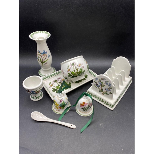 1646 - Portmeirion toast rack, dish etc