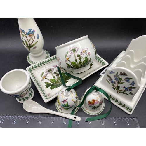 1646 - Portmeirion toast rack, dish etc