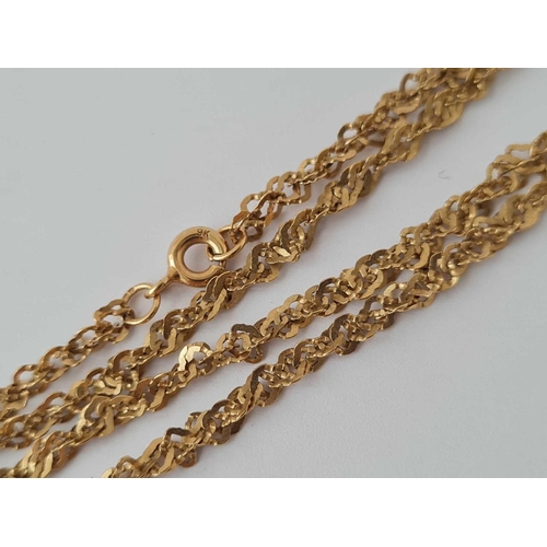 31 - A fancy neck chain 9ct 18 inch       3.4 gms