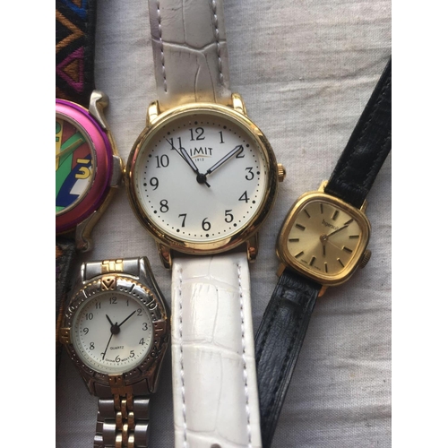 1000 - Ten assorted ladies and gents wrist watches