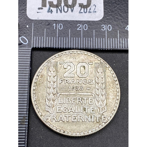 1369 - France 20 Franc 1933