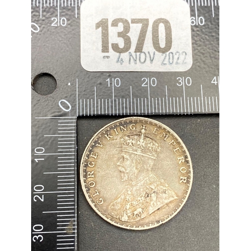 1370 - India Rupee 1917