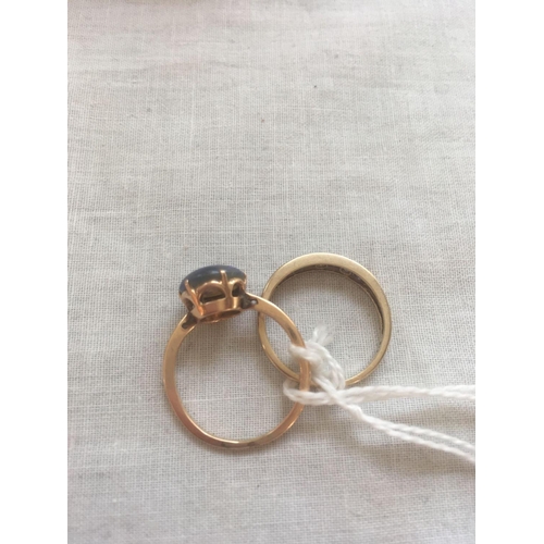 250 - Two 9ct dress rings sizes P & O      4.5 gms