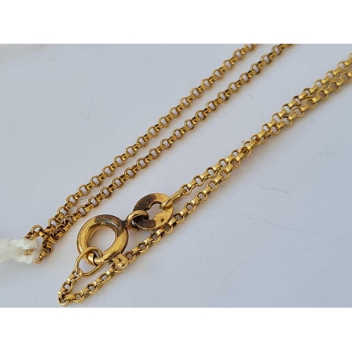 388 - A old neck chain 9ct 18 inch    2.1 gms