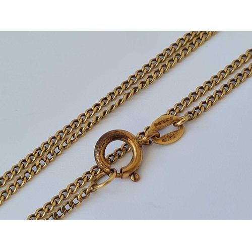 571 - A neck chain 9ct 20 inch    3.4 gms