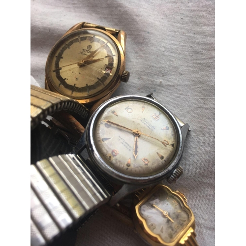 974 - A army sky gents watch two other gents watches and a ladies wrist watch