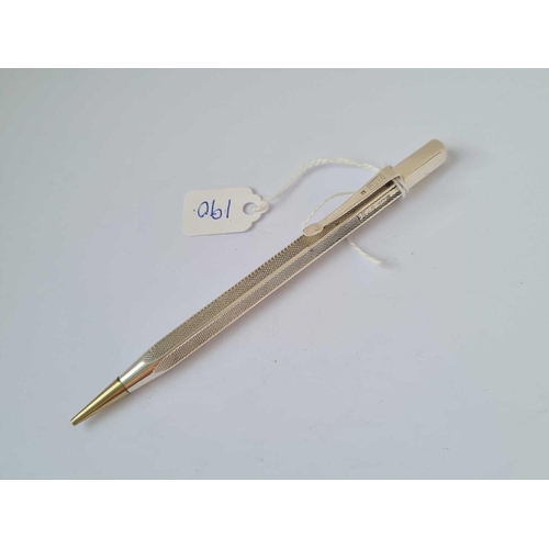 190 - A silver pencil