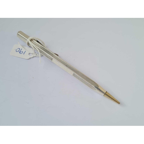 190 - A silver pencil