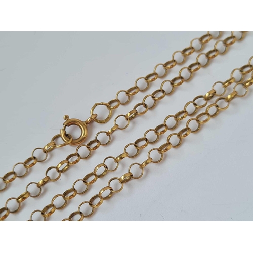 300 - A long neck chain 9ct 24 inch   5.6 gms