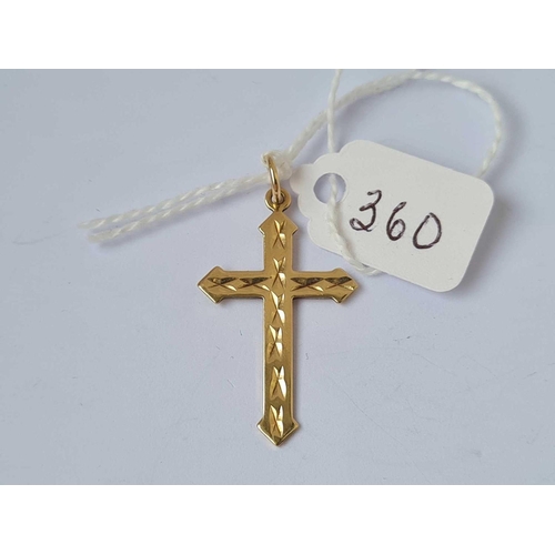 360 - A fancy cross 9ct   1.4 gms