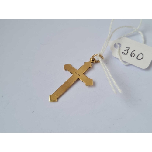 360 - A fancy cross 9ct   1.4 gms