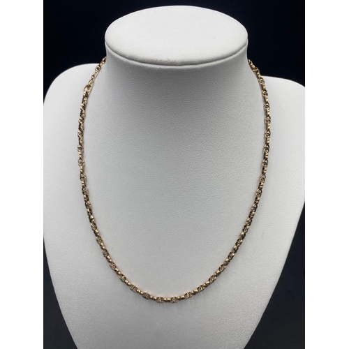 256 - A Edwardian fancy neck chain 9ct    5.5 gms