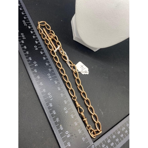 74 - A SUBSTANTIAL 9CT ROSE GOLD VICTORIAN WATCH CHAIN