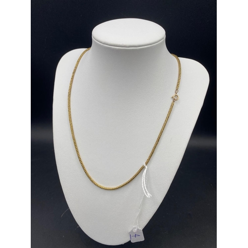 4 - A woven 9ct rope neck chain 8.2g