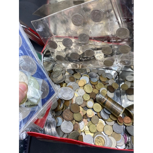 1273 - Tin of Crowns and other coin