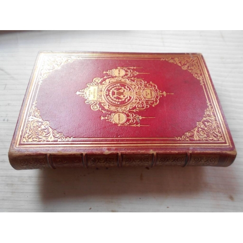 1037 - BINDING BYRON, Lord Tales and Poems 1848, London, 8vo 46 engrvs. E. Finden, 8vo gt. dec. fl. red mor... 