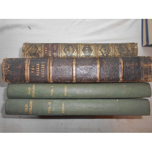 1042 - KNIGHT, C. OId England... 2 vols. 1845, London, 4to later cl. numerous engvs. & chromolithos plus Th... 