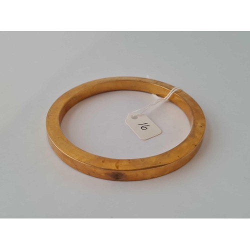 16 - A GOOD SLAVE BANGLE 9CT    24.9 GMS