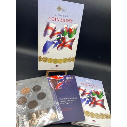 1622 - Royal Mint 50p Coin Sets With Coins Plus Others