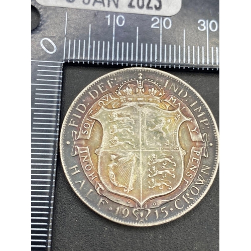 1628 - Halfcrown 1915 Good Condition