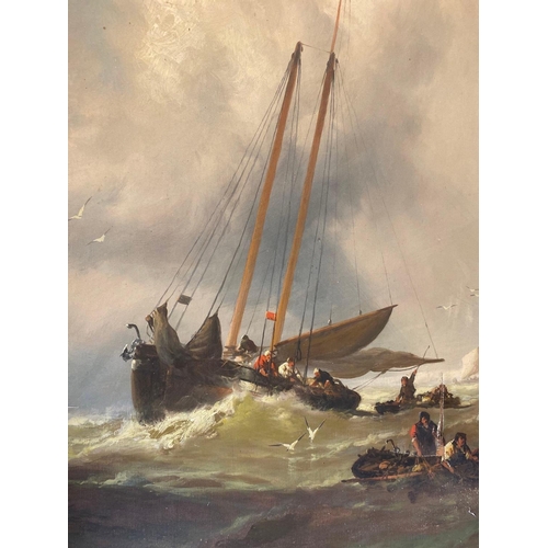 1714 - FRANKIN D. BRISCOE (American) - 1893, Fishing Boats off the French coast, 32