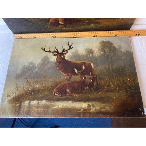 1715 - Victorian School - Deer in a landscape, 12