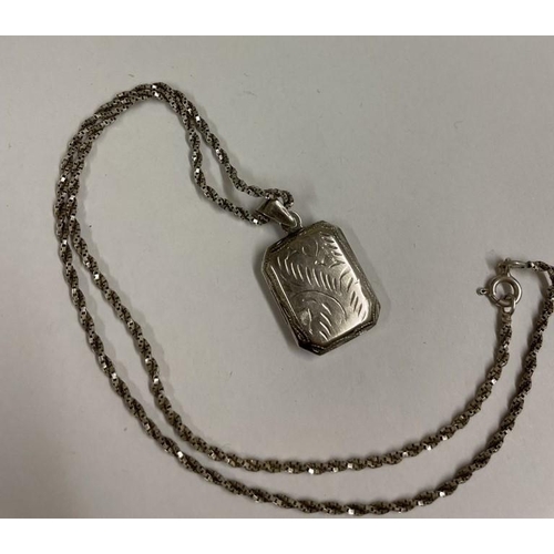 173 - Vintage Silver Chain & Locket