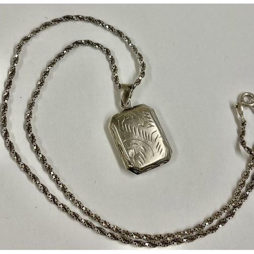 173 - Vintage Silver Chain & Locket