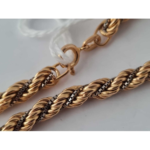 458 - A gold rope twist bracelet 9ct    7.3 gms