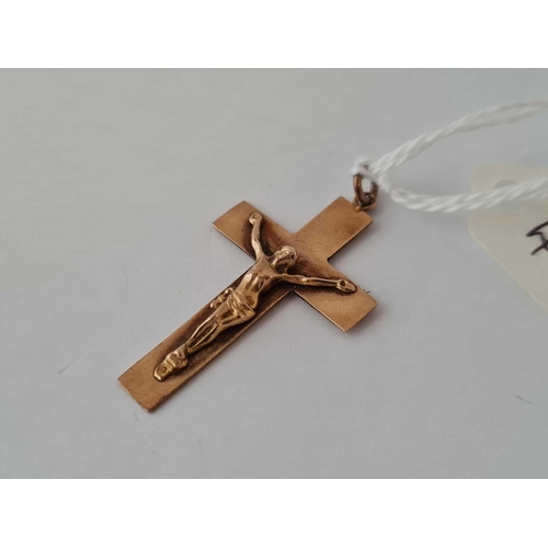 476 - A cross pendant Chester 9ct    1.9 gms