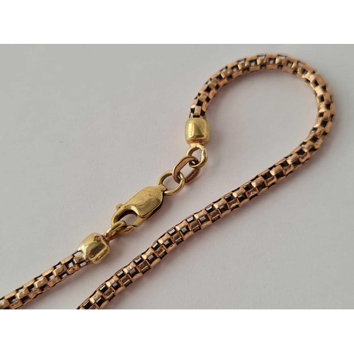 483 - A 9ct rose gold rope bracelet 3.7g