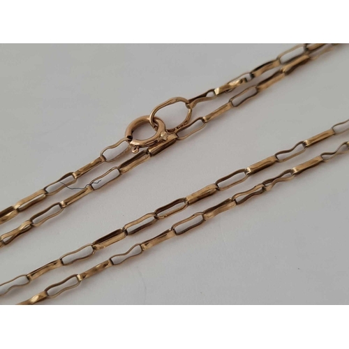 516 - A gold neck chain 9ct 23 inch    1.8 gms