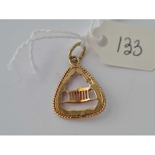 133 - A 14ct gold pendant      1.4 gms