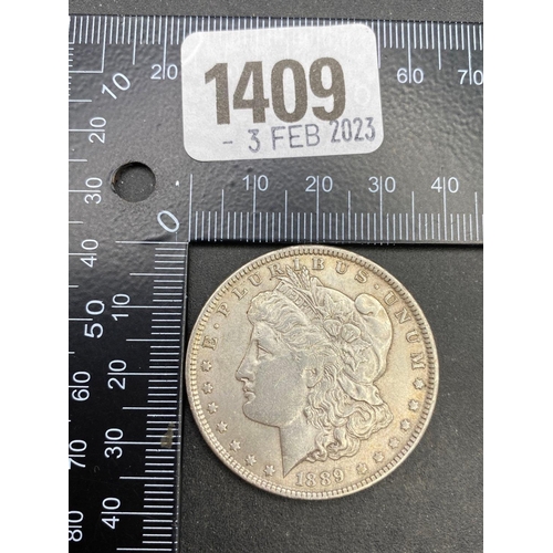 1409 - U.S.A silver dollar 1889