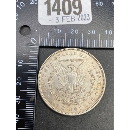 1409 - U.S.A silver dollar 1889