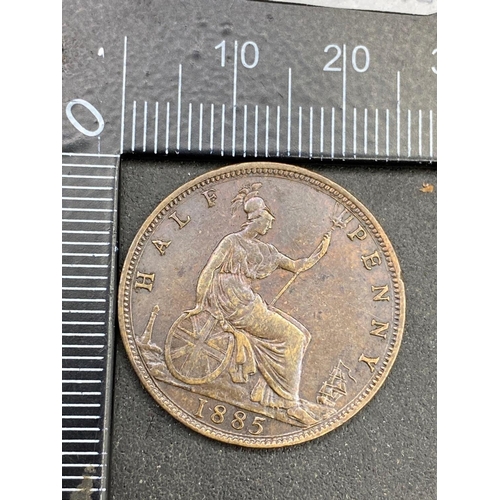 1416 - Victorian half penny 1885