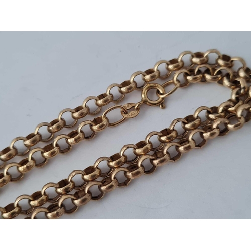 305 - 23� 9ct belcher link neck chain 8.2g