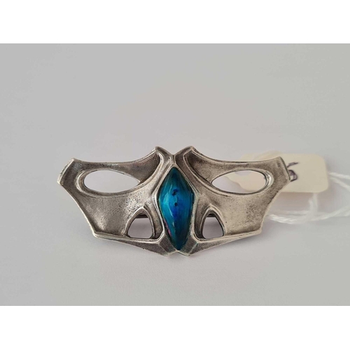 55 - A art nouveau continental Silver Brooch