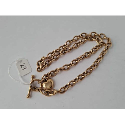 29 - AN ALBERT STYLE 9CT CHAIN 18� LONG 24.7g