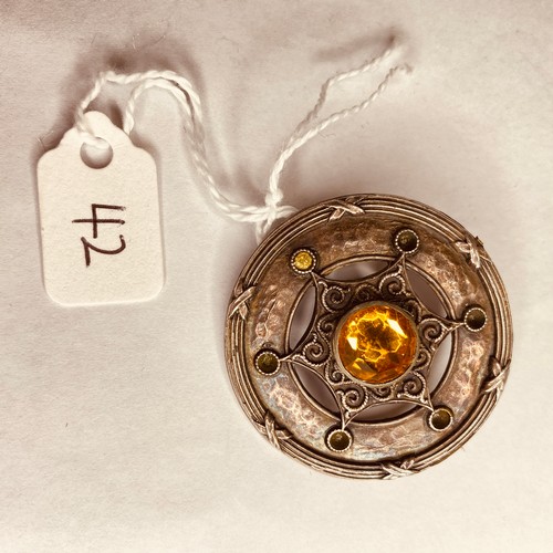 42 - Arts & crafts silver brooch