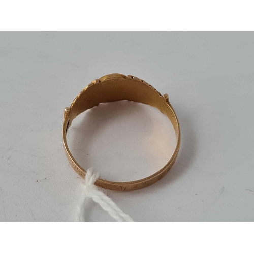 32 - Antique pearl set 15ct gold ring size N 2.1g