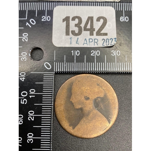 1342 - 1869 Penny RARE