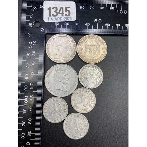 1345 - Nazi coins, some silver