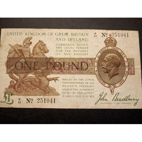 1399 - Bradbury �1 Banknote